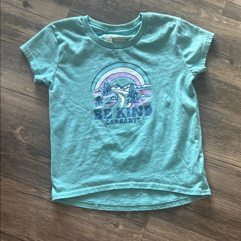 Carhartt Kids' Teal 'Be Kind' Graphic Tee